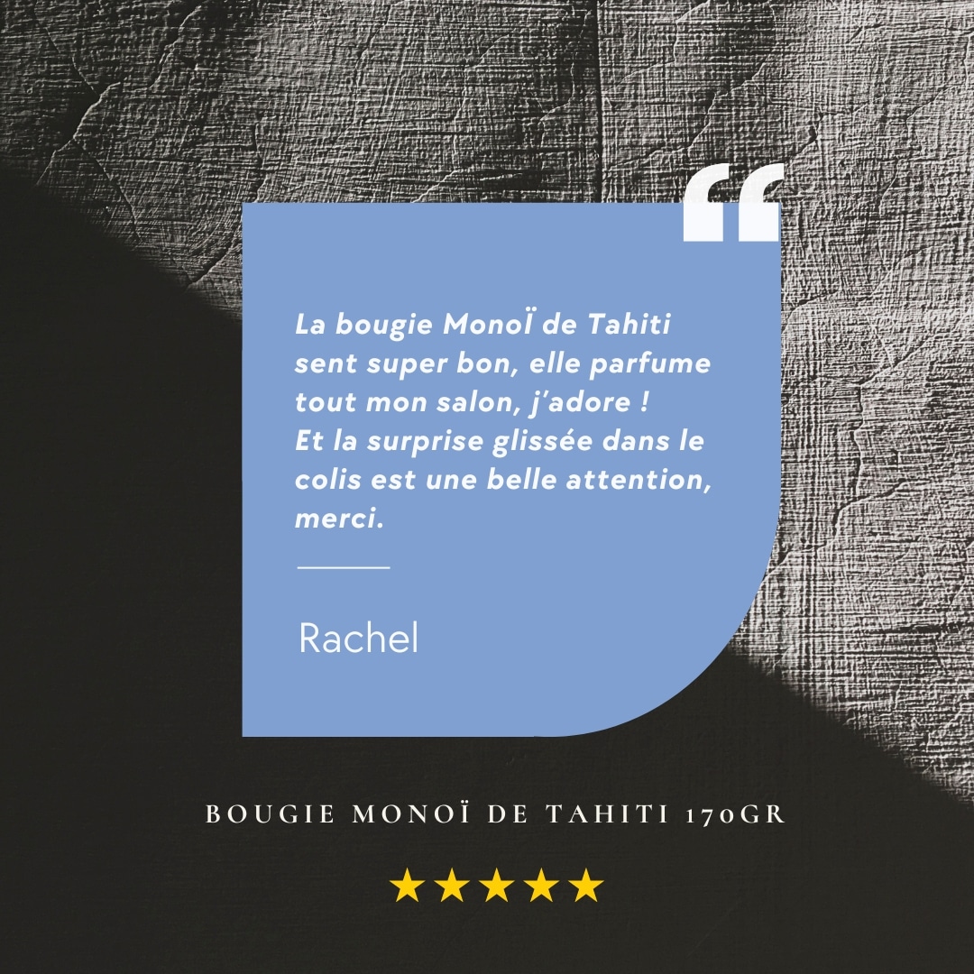 Avis client bougie monoï de tahiti 3