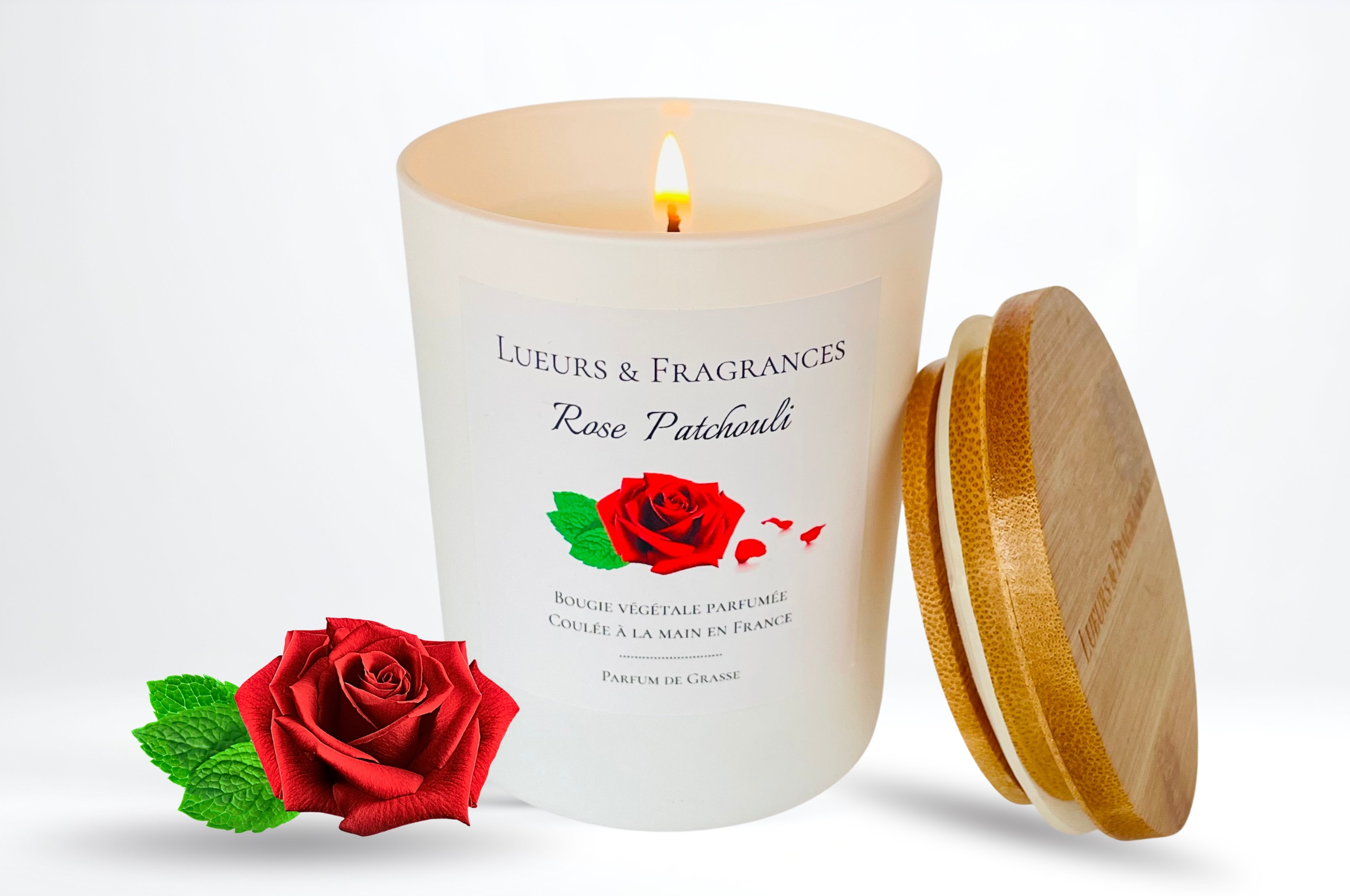 Bougie parfumée Rose Patchouli