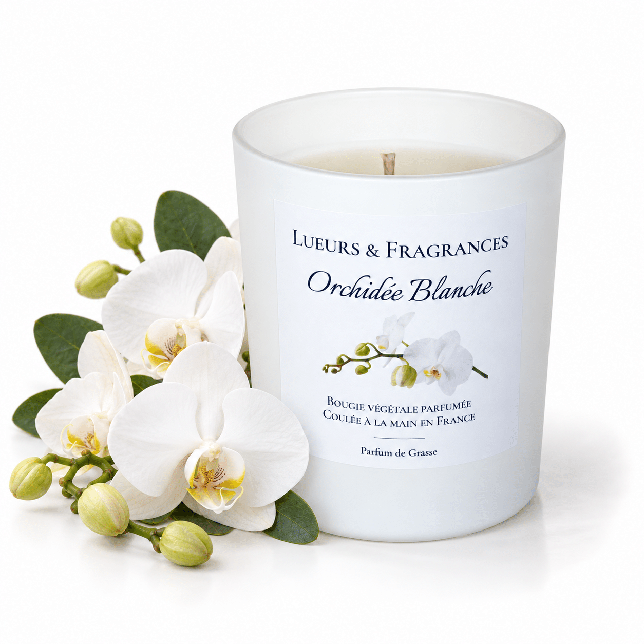 Bougie parfumée Orchidée Blanche