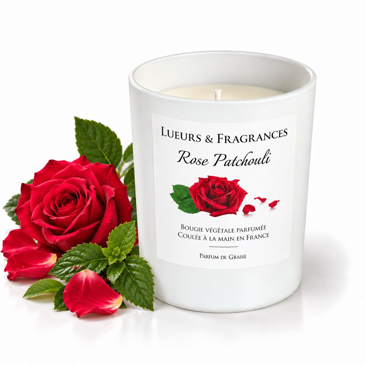 Bougie parfumée Rose Patchouli