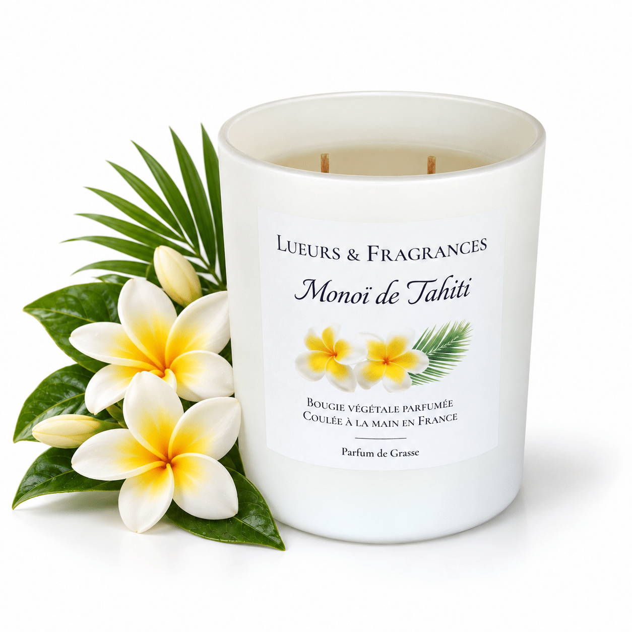Bougie parfumée Monoï de Tahiti - Couvercle Océan